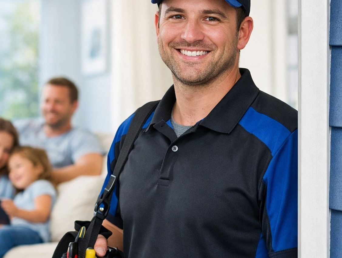 Warranty Service - HVAC technician performing warranty work